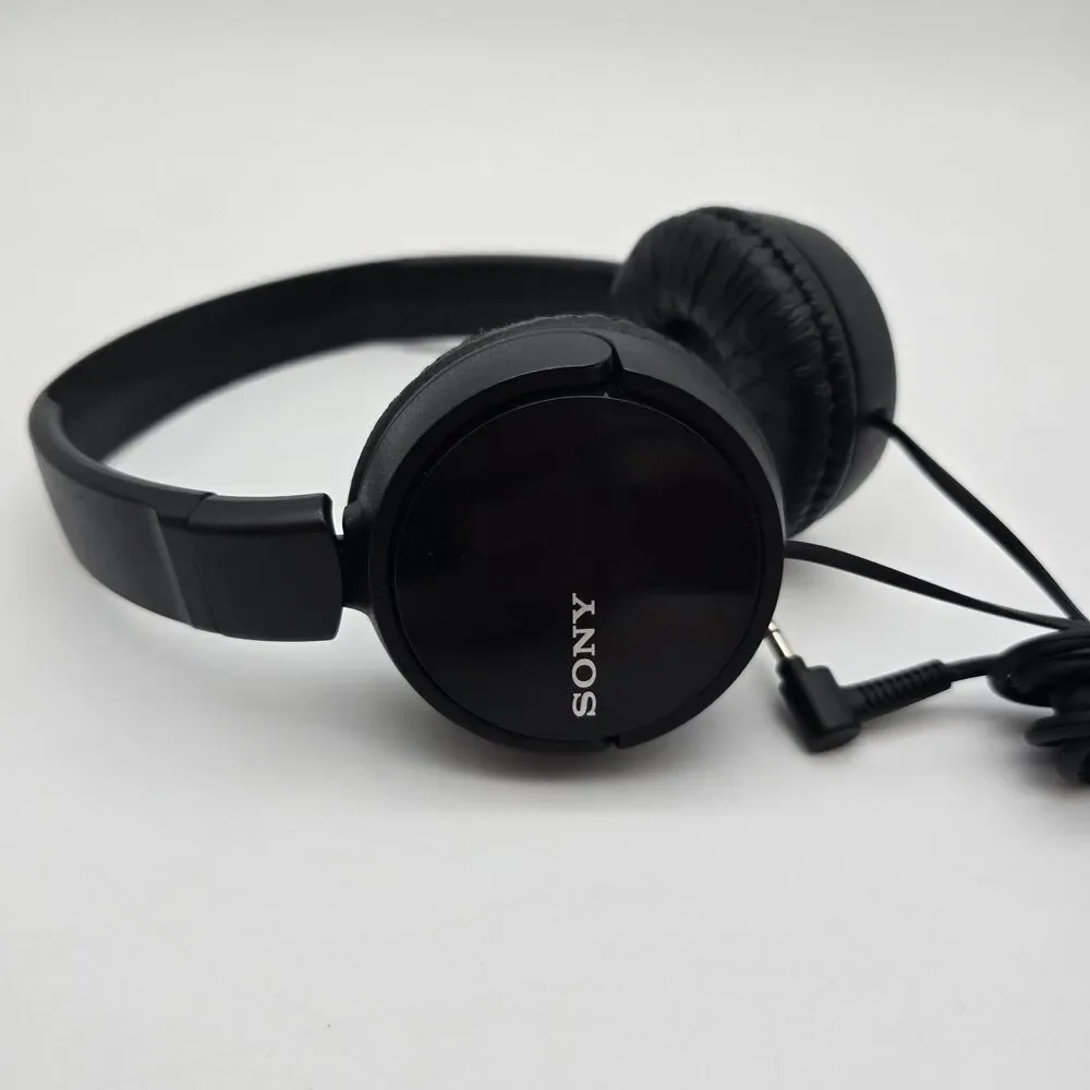 Sony MDR-ZX110 Over Ear Monitor Headphones Black Lightweight Clear Sound